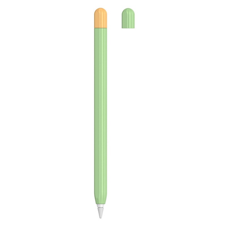 Husa siliconica HERUSI pentru Apple Pencil 2nd generation, subtire, magnet, negru