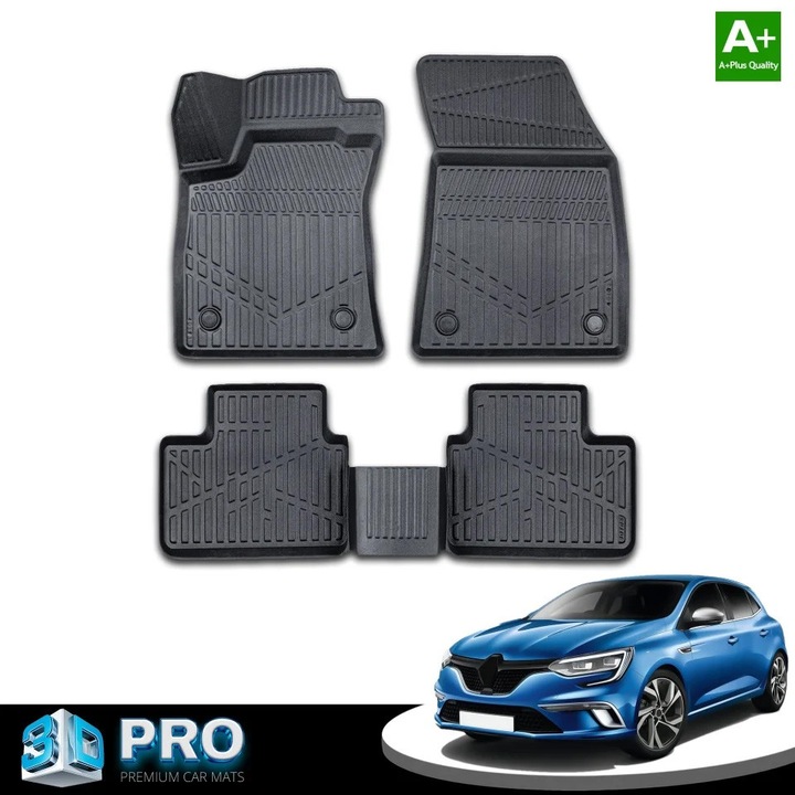 Комплект гумени стелки за кола Renault Megane 4 IV 2016-2021