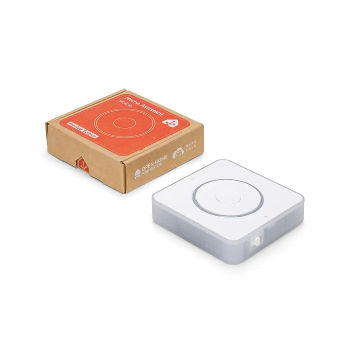 Домашен асистент Voice Preview Edition, бял, 84x84x21 мм