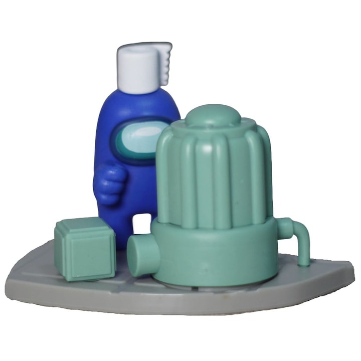 Set Figurine Among Us, 4 piese+2 etichete, V2, Toilet Paper 10x7.5cm