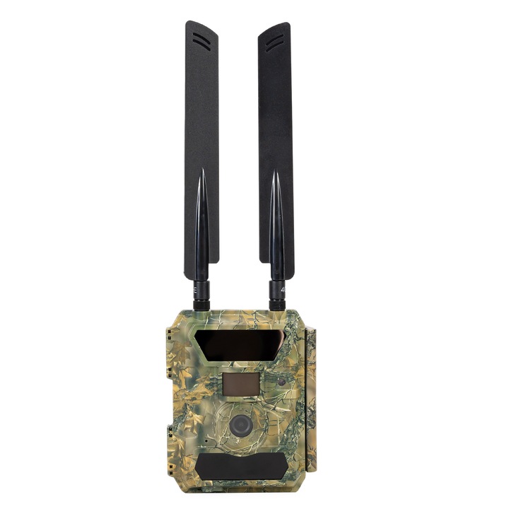 Камера за лов PNI Hunting 400C PRO, 24MP, 4G LTE, GPS, FOV 100, PIR 100, Откриване на движение, Изпращане на видео/снимка към телефон, email, Full 1080P, Night Vision, IP66, Невидими IR светлини