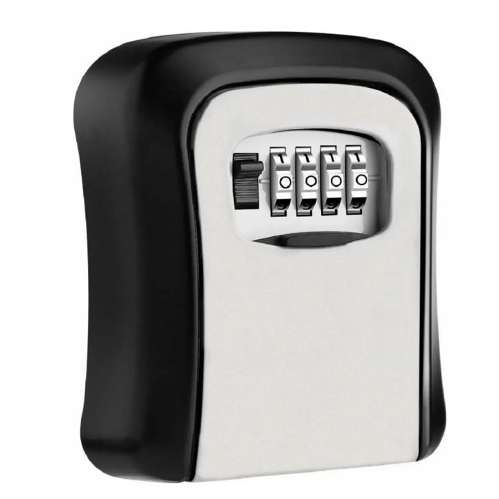 Cutie metalica pentru chei, cifru mecanic, 130x 100 mm, Metal