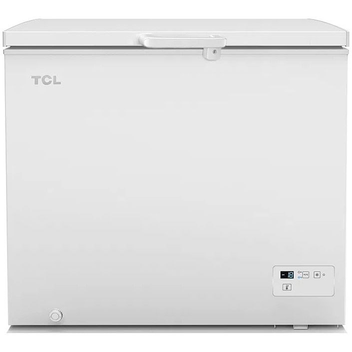 Lada Frigorifica TCL CF190EWE0, 190 L, Defrost, Control electronic, lumina LED, 1 cos, maner cu incuietoare, Clasa E, Alb