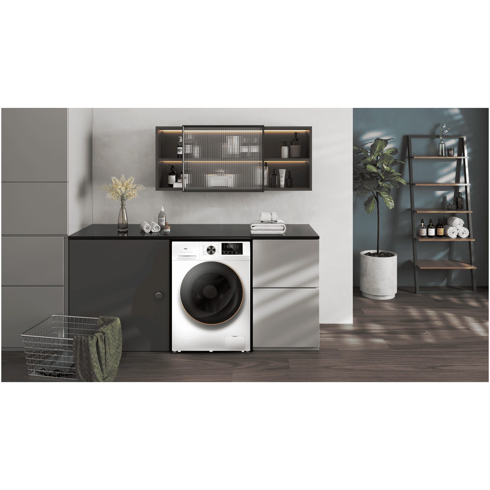 Masina de spalat rufe TCL FP1012WA0, 10 kg, 1200 RPM, Clasa A, BLDC Inverter Motor, Steam Wash, Drum Clean, 24 Hour Delay, Honeycomb Drum, Quick Wash 15 min, Add Garment, 16 Programe, Alb