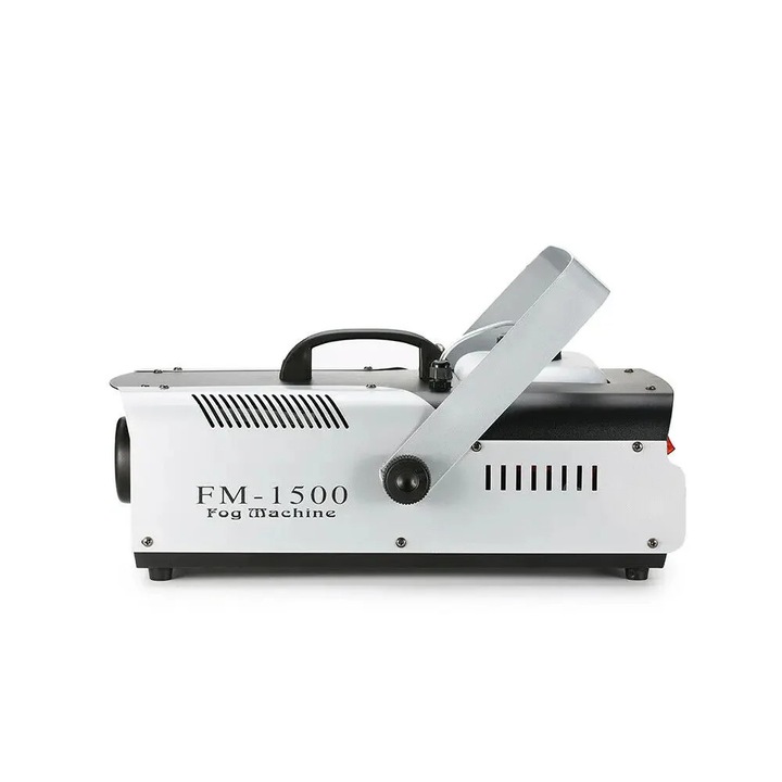Füstgép 1500W, RGB LED, vezeték nélküli távirányító, DMX vezérlés, szett