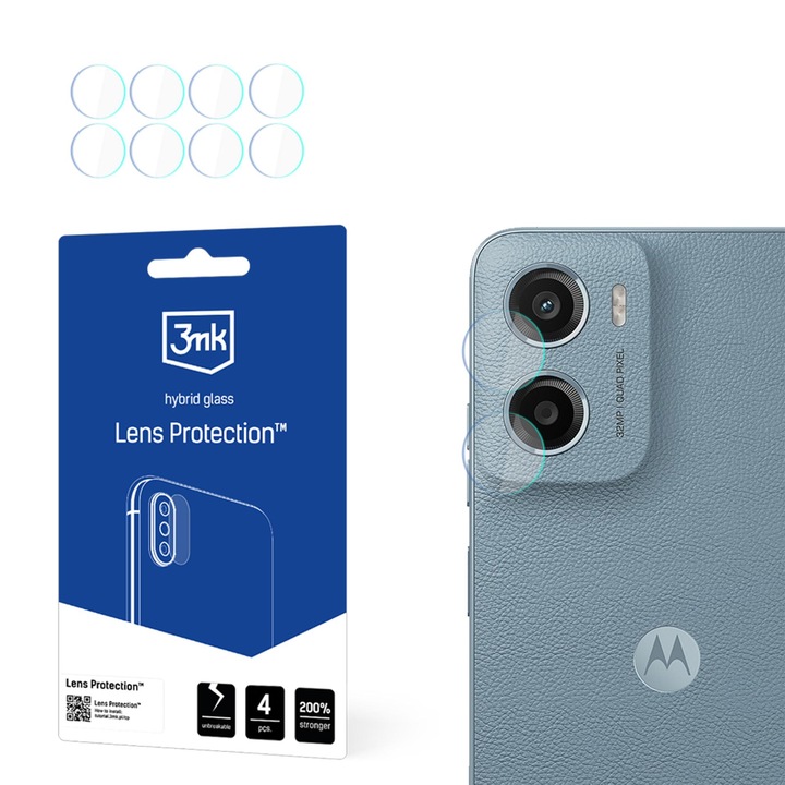 Folii protectie telefoane, Motorola Moto E15, protectie lentila, 0,16mm, transparent