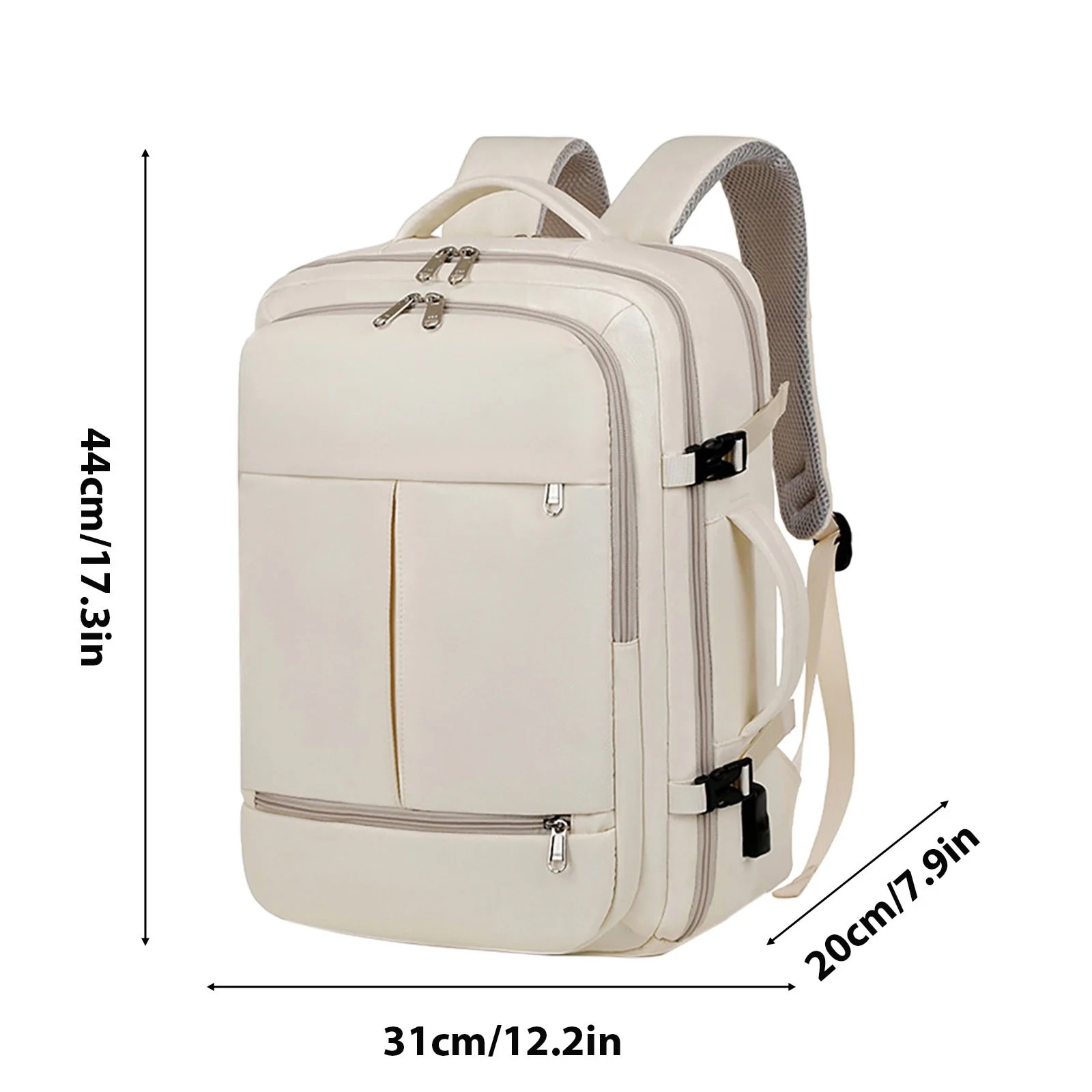 Rucsac laptop 15 inch, multicolor, compartimente multiple, 29x43x18cm