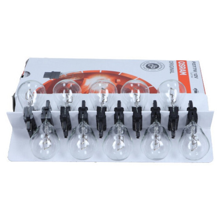 Автомобилни крушки OSRAM P27/7W 12V комплект от 10 броя