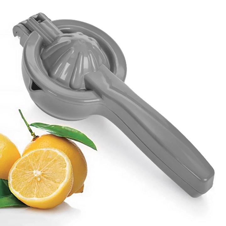 Szürke műanyag citrusfacsaró 20,5 cm