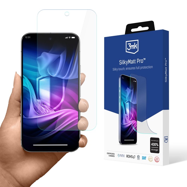 Folie protectie telefon Google Pixel 9 Pro XL, Silky Matt Pro, mat, auto-regeneranta, 100% sigur
