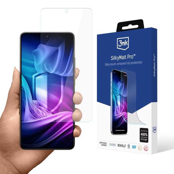 Telefonvédő fólia, Silky Matt Pro, önregeneráló, matt, 3mk