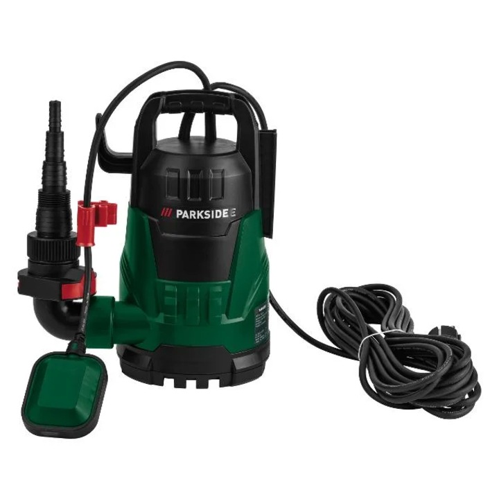 Pompa submersibila pentru apa curata Parkside, PETPK 400 A1, 400 W, 10000 l/h