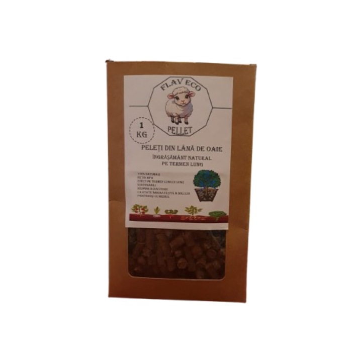 Ingrasamant organic peleti din lana de oaie, 1 kg