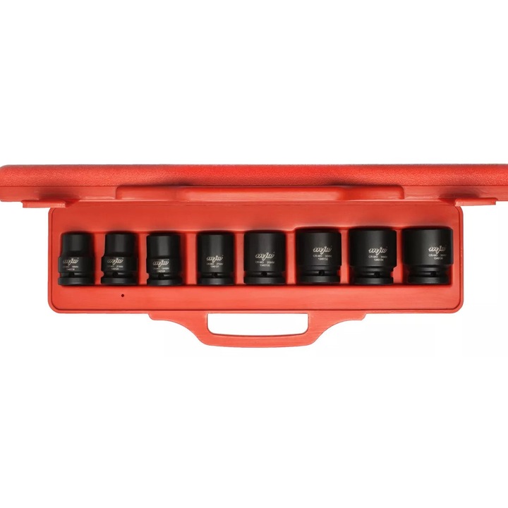 Set de 8 chei cu capete hexagonale MJW, 3/4", dimensiuni 19-36mm, cutie plastic 450x120x68mm