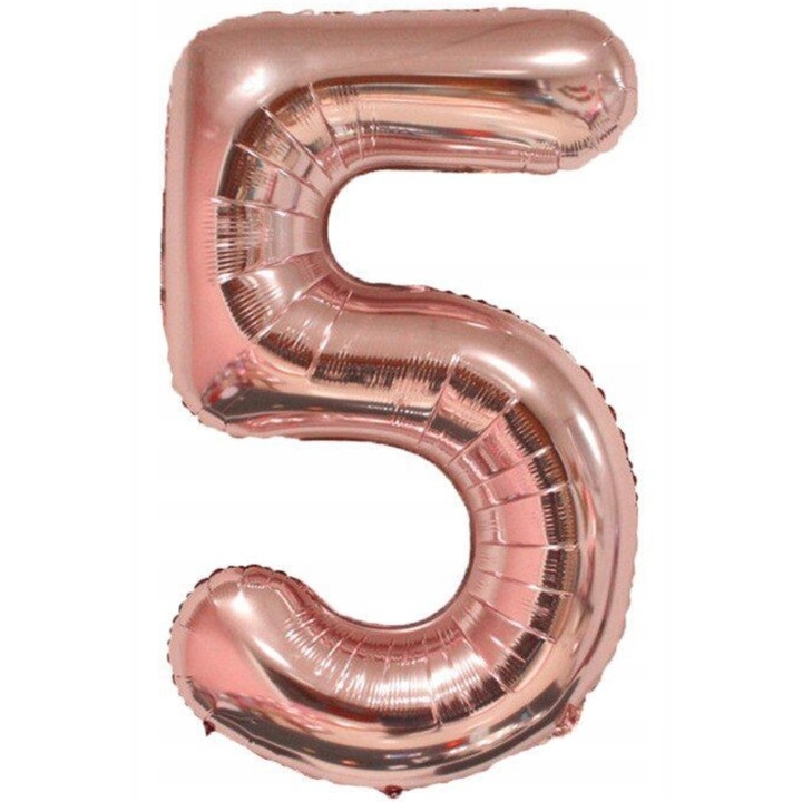 5-ös számú lufi, rozéarany, 82 cm