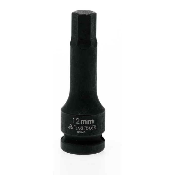 Nasada trzpieniowa 6 kat, 1/2", 12 mm, fekete
