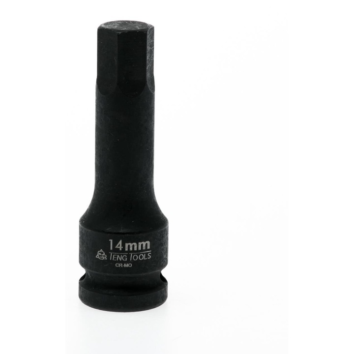 Nasadka trzpieniowa 6-katna, 14 mm, négyzet alakú pofával, fekete