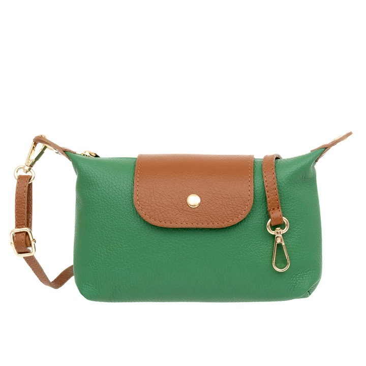 Geanta de umar Vera Pelle, piele naturala, de inchidere cu fermoar