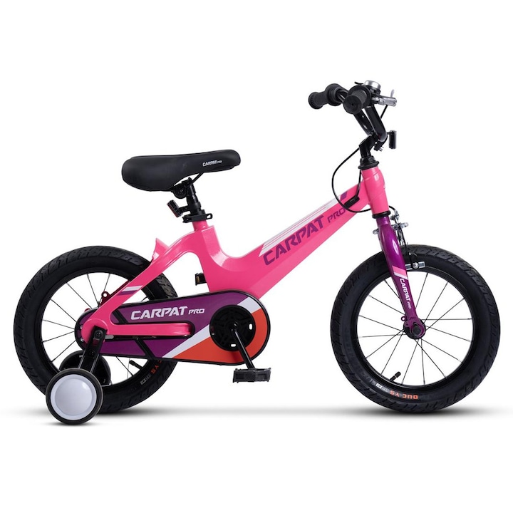 Bicicleta Copii 4-6 ani Carpat PRO C16122B 16", Roz/Fucsia