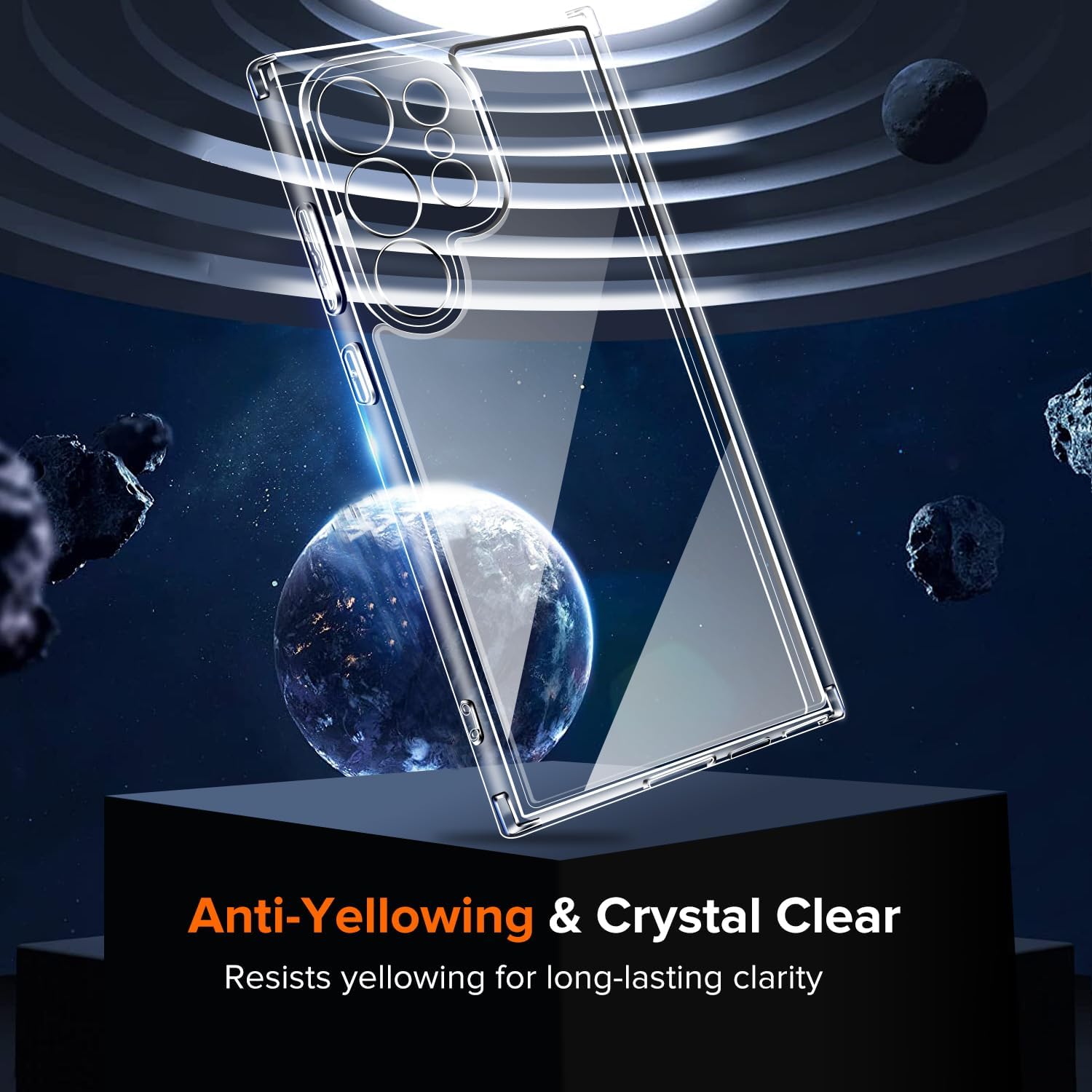 Husa Anti soc, transparenta compatibila cu Samsung Galaxy S25 Ultra