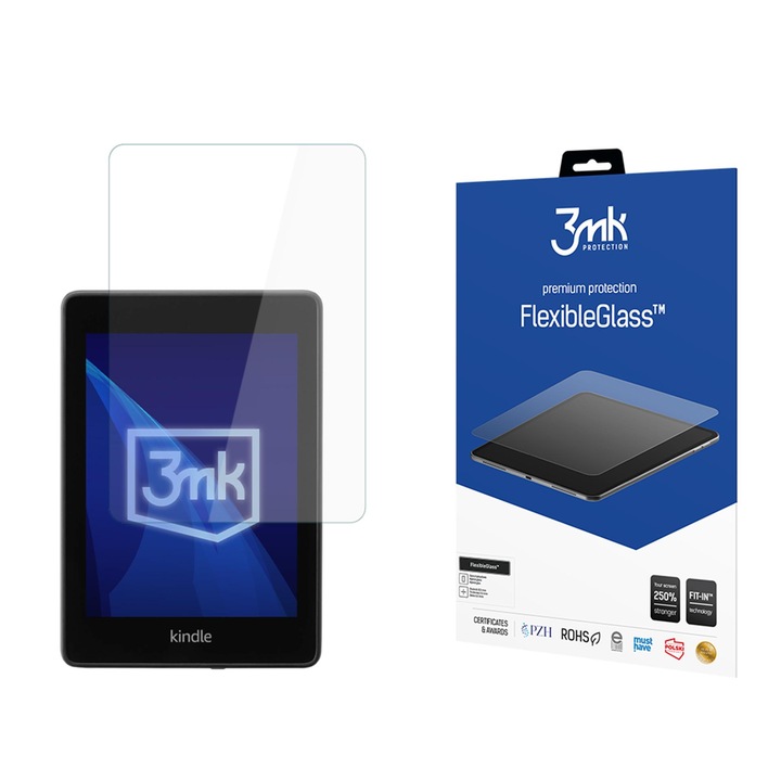 Protectie ecran 3mk FlexibleGlass pentru Amazon Kindle Paperwhite 6, ultra subtire, rezistent la zgarieturi, 7 inch