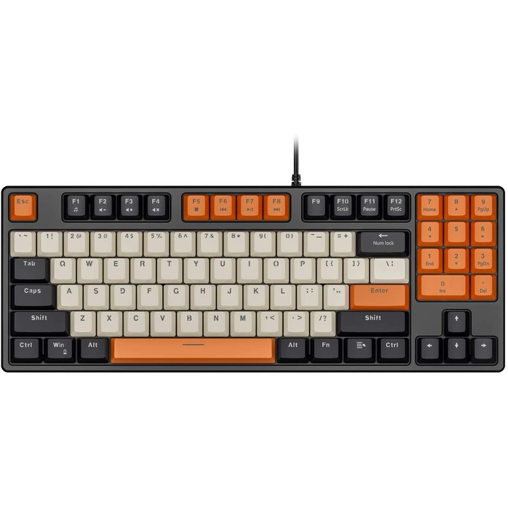Tastatura wireless ultra-subtire cu touchpad, pentru dispozitive iPad, iOS, Android, Windows