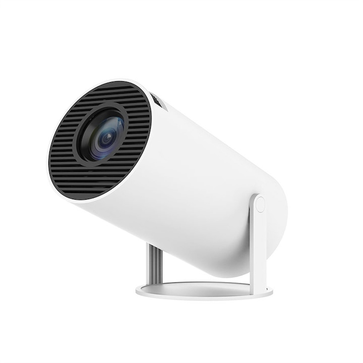 Proiector mini 4K, 8000 lumeni, LED, 1080P, WiFi, Android/iOS, portabil, Home Theater, SUA