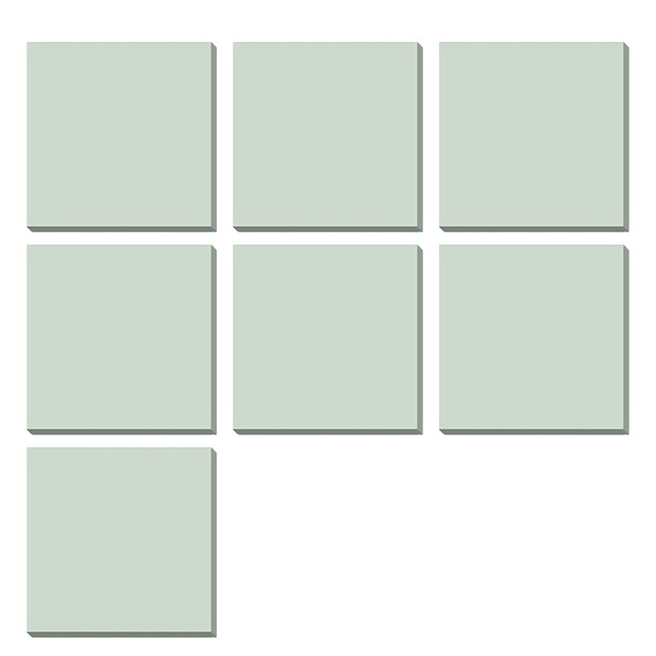 Bloc notes adeziv HERUSI transparent multicolor 75x75mm 350 foi