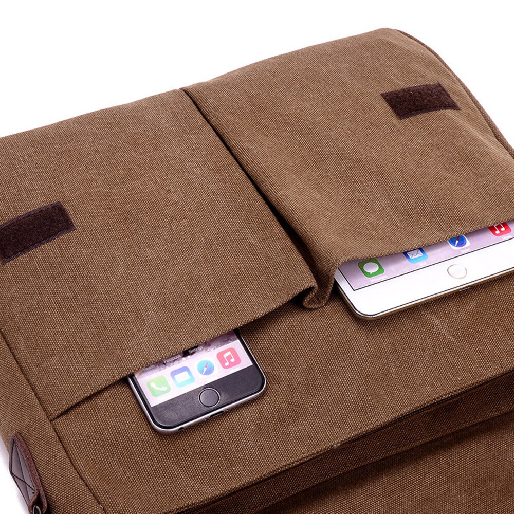 Genti de umar pentru laptop din panza, genti de umar pentru barbati, geanta de lucru pentru laptop (negru)