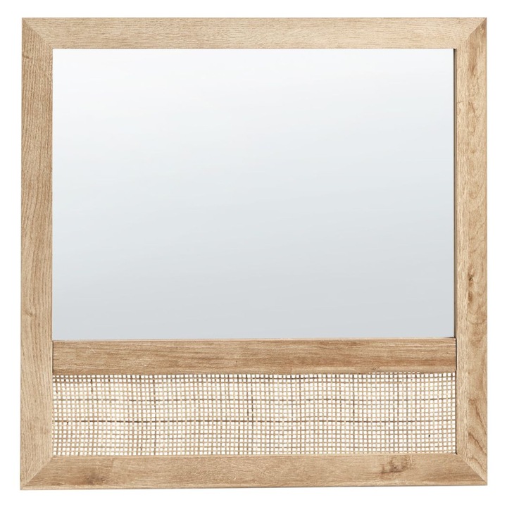 Falitükör Rosell 60 cm 60 cm Fa származékok Világosbarna