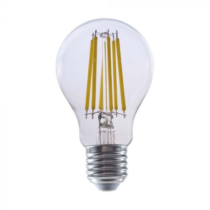 Bec LED 4W(60W) V-TAC, E27, 840 lm, lumina calda (3000K), stil vintage, clasa energetica A