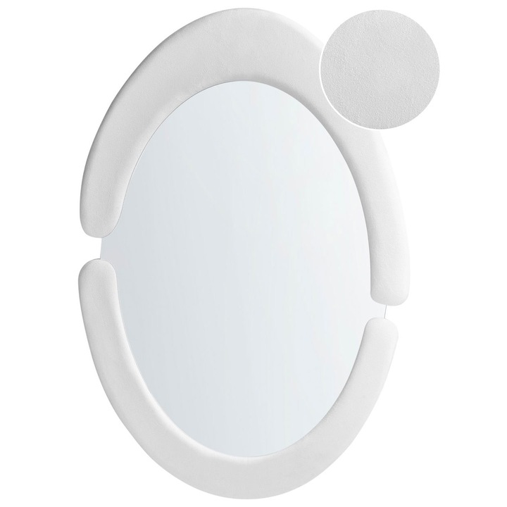 Falitükör Massay Bársony Fehér