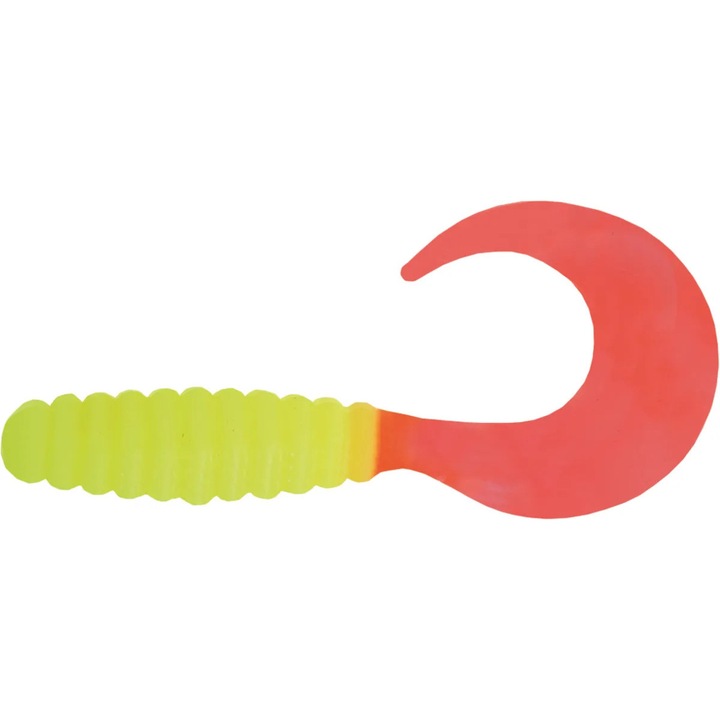 Mann's CTG Soft Twister Lure, FCHFT, 12.5 см, 5 бр./опаковка - за малки и средни грабливи риби