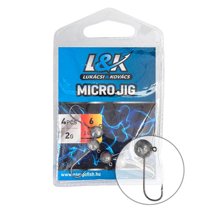EnergoTeam L&K Micro Jigs, 4 броя/опаковка, 1,5 грама