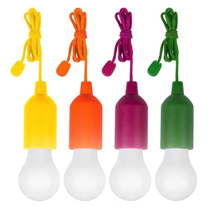 4 db-os színes LED izzókészlet