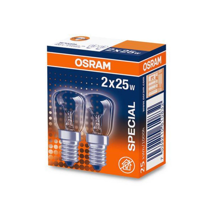 2 крушки с нажежаема жичка за фурна Osram T26, E14, 25W, 160