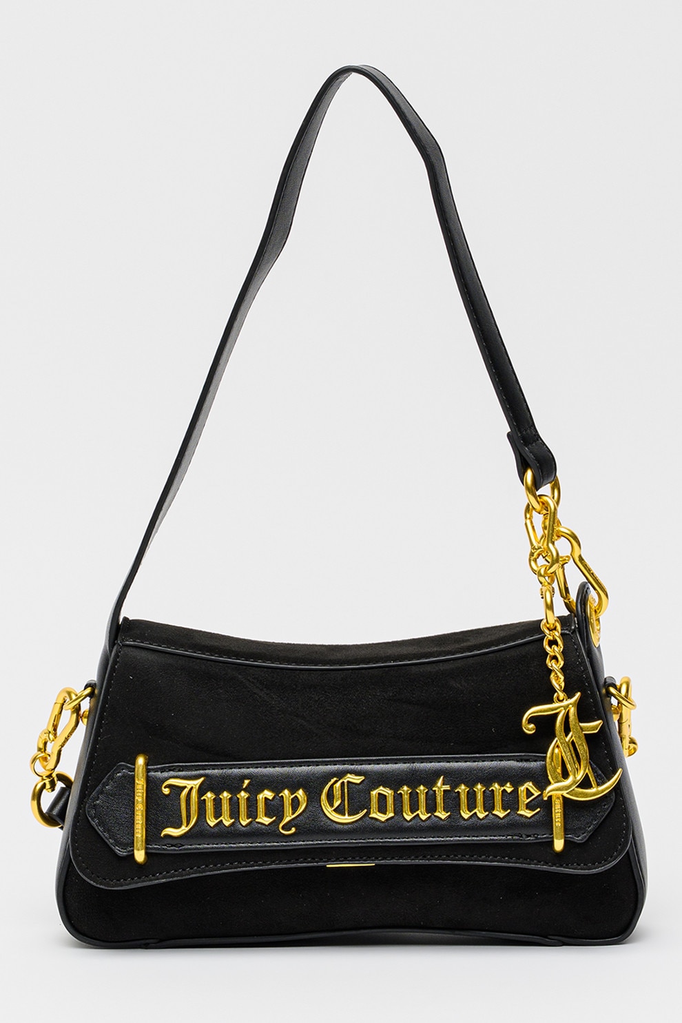 juicy coture 本革　バッグ Juicy Couture, Geanta de piele intoarsa sintetica cu bareta