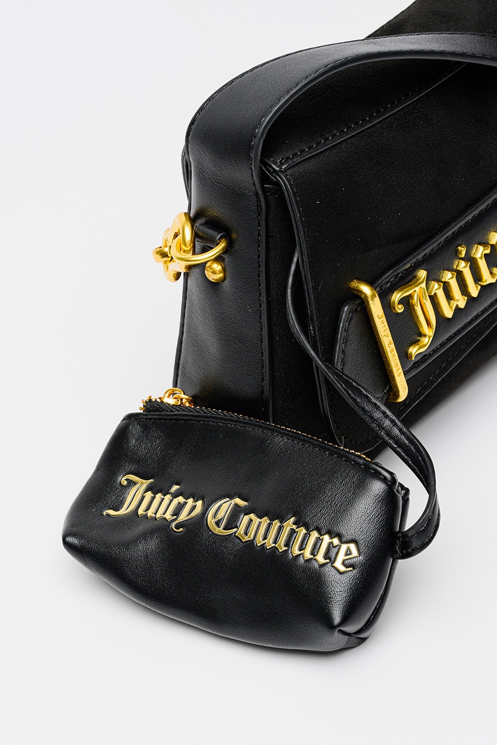 juicy coture 本革　バッグ Juicy Couture, Geanta de piele intoarsa sintetica cu bareta