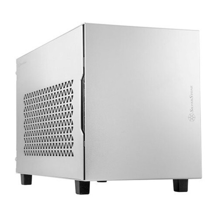 SILVERSTONE SST-SG15S Sugo Mini-ITX ezüst színű ház, kompakt méretekkel