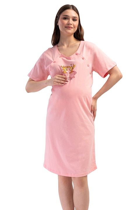 Camasa pentru alaptat, Vienetta, model Boy or Girl, Roz