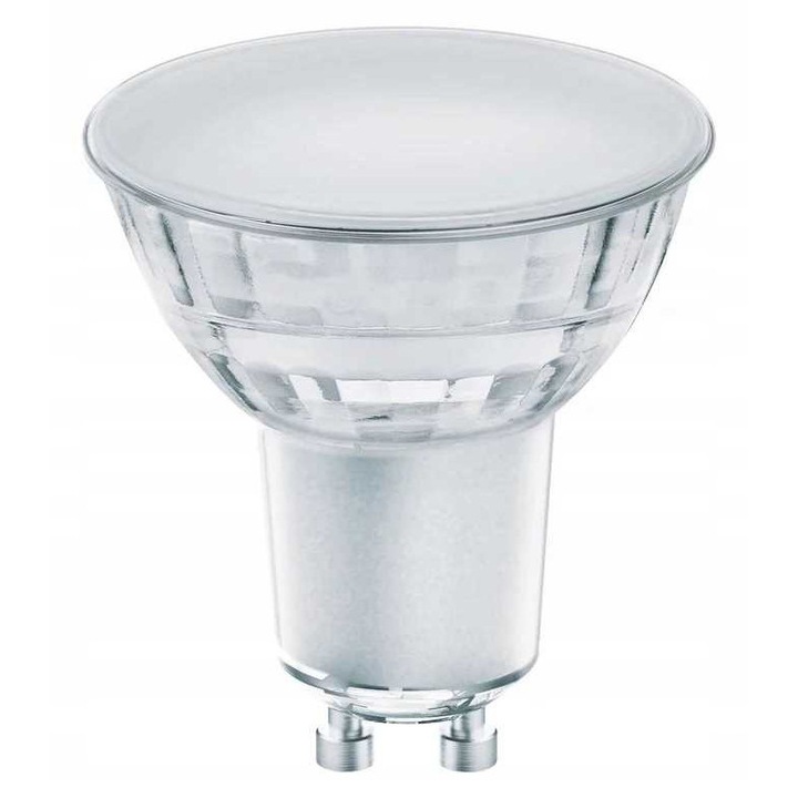 Bec LED GU10 4,3W, 32W echivalent, alb cald, 54x50mm