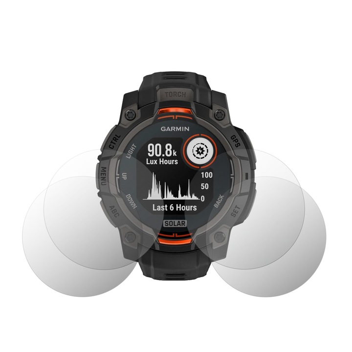 4 db-os Folie24 képernyővédő fólia szett, Garmin Instinct 3 – 45 mm Amoled, Solar, 2x Ultra-Clear + 2x Matt, Öntapadó, Rugalmas, Önregeneráló