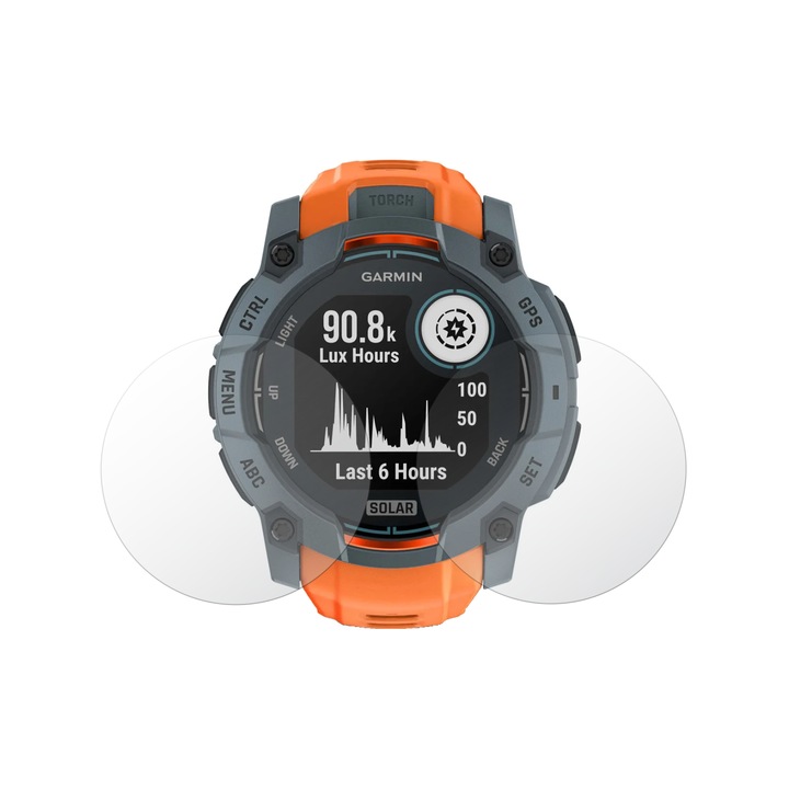 Комплект от 2 бр. iSkinz протектор за екран за Garmin Instinct 3 – 50 мм AMOLED, соларно покритие, невидимо Skinz матово, силиконово матово, против пръстови отпечатъци, антирефлексно, самозалепващо и гъвкаво