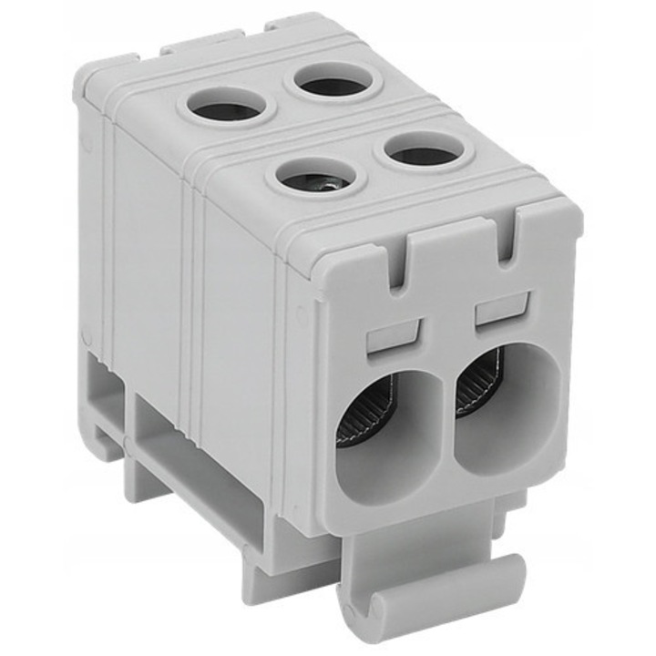 SÍNCSATLAKOZÓ szürke 2 x 2,5-35mm² 135A TRACON FLEAL-35/2