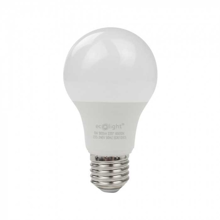 LED izzó A60, 9W, 6500K, 900lm, E27, 108x60mm