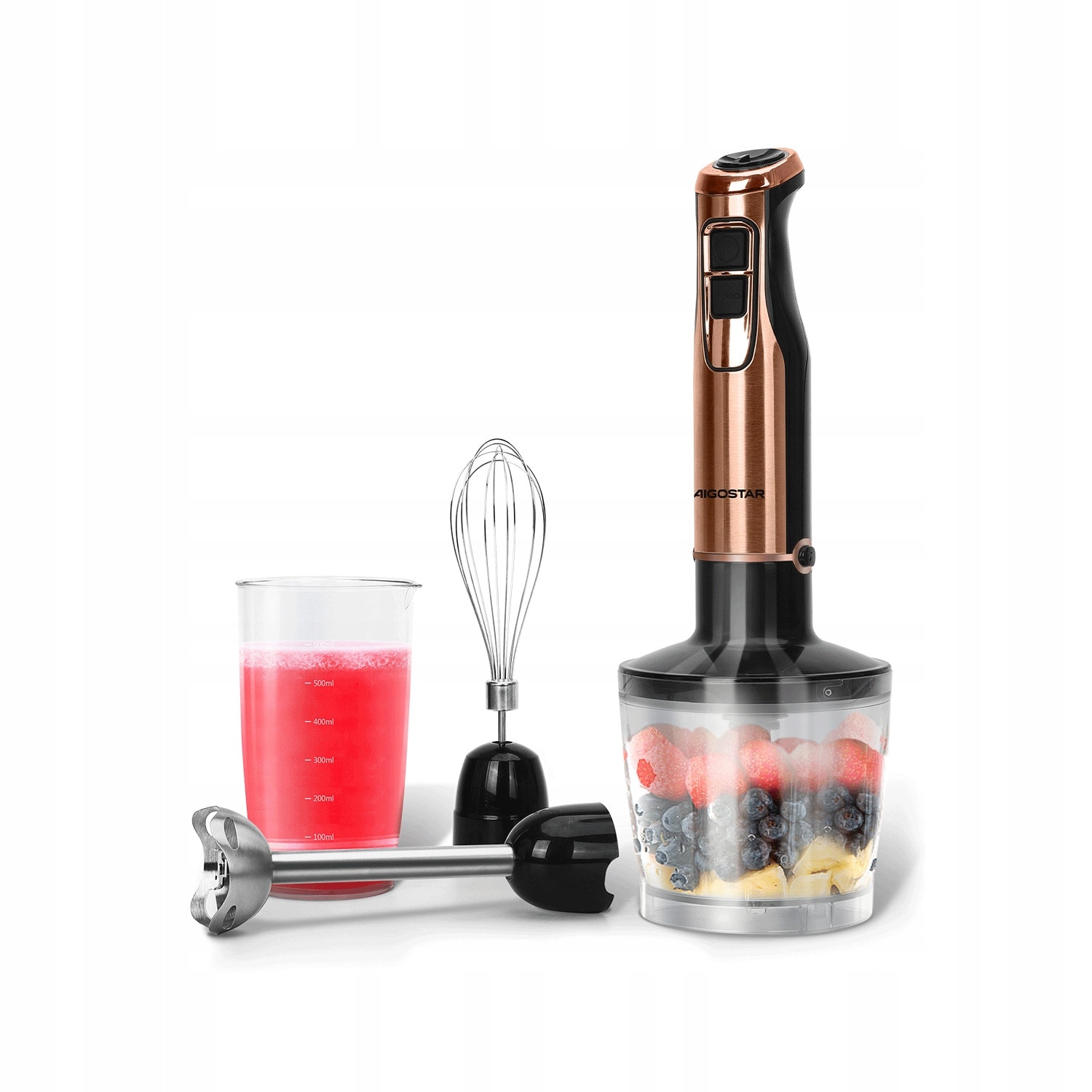 Blender vertical Maestro, 1000W, set cu recipient 900ml si tocator