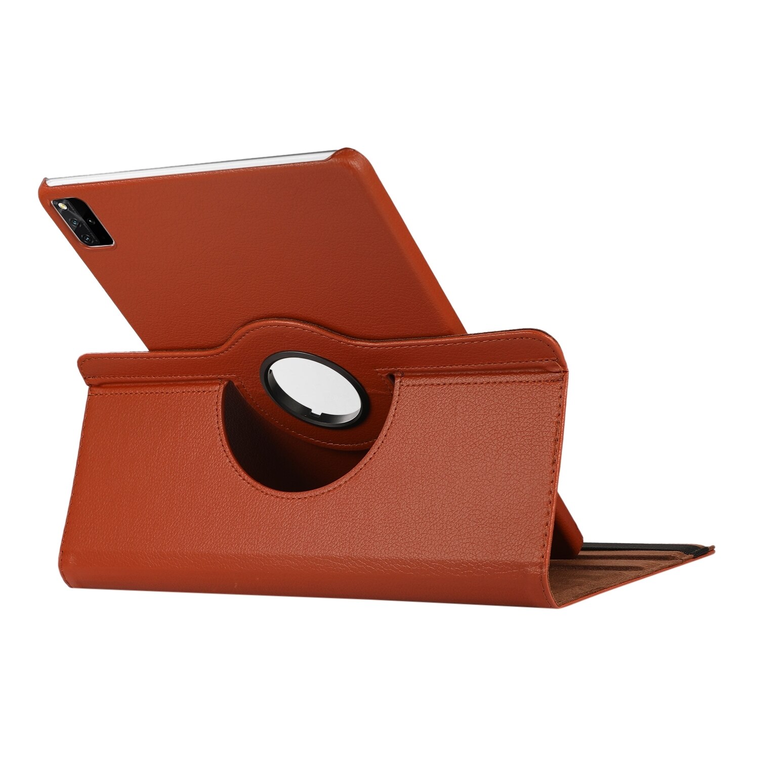 Husa tableta pentru Huawei MatePad SE 11, piele texturata litchi, rotire 360 grade, inchidere magnetica, albastru inchis