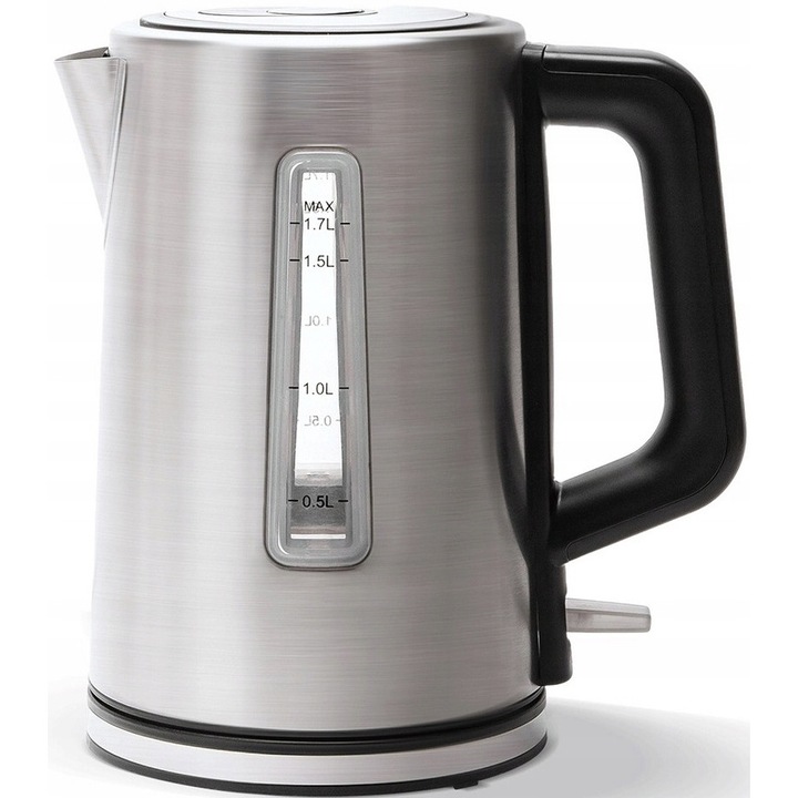 Fierbator electric Aigostar, 1,7L, 2200W, inox, fara fir, 20,3x16,4x22cm