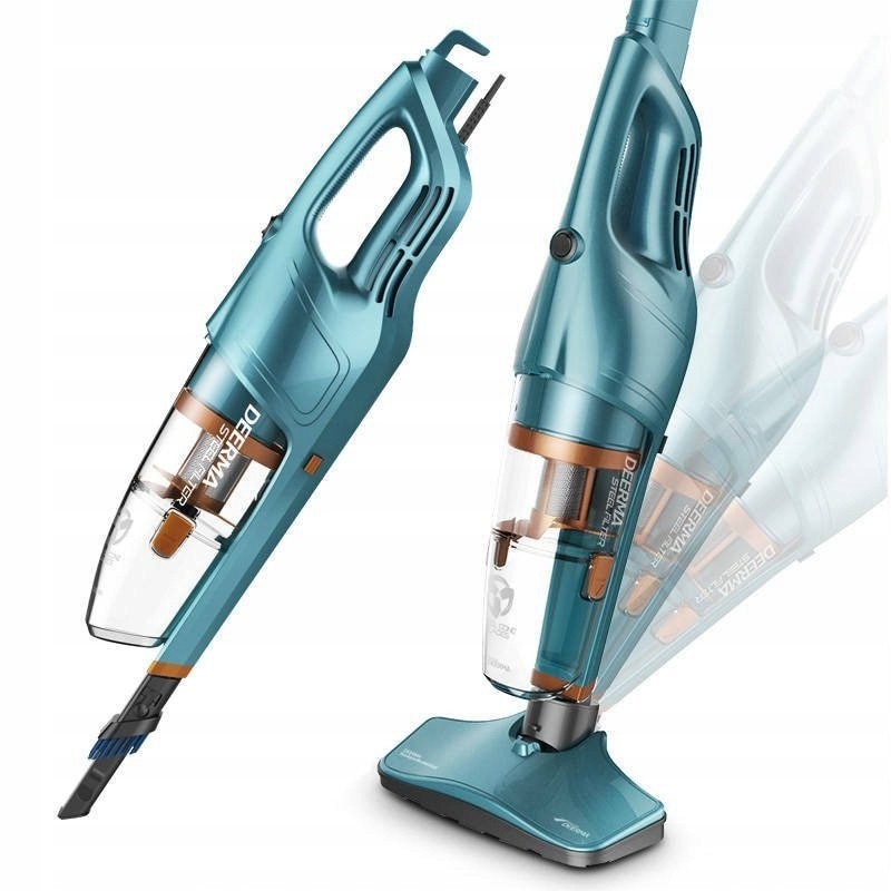 Aspirator vertical Deerma DX900, 600W, ciclon, inox, 1.2l, 4.5m cablu