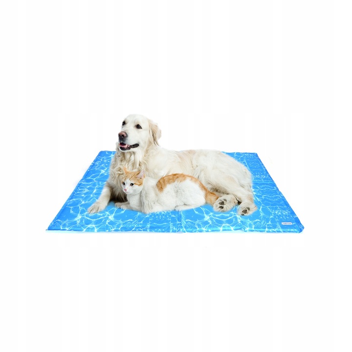 Covoras racoros pentru animale, NOBLEZA, 70x110 cm, material PVC, impermeabil, design cu imprimeu acvatic